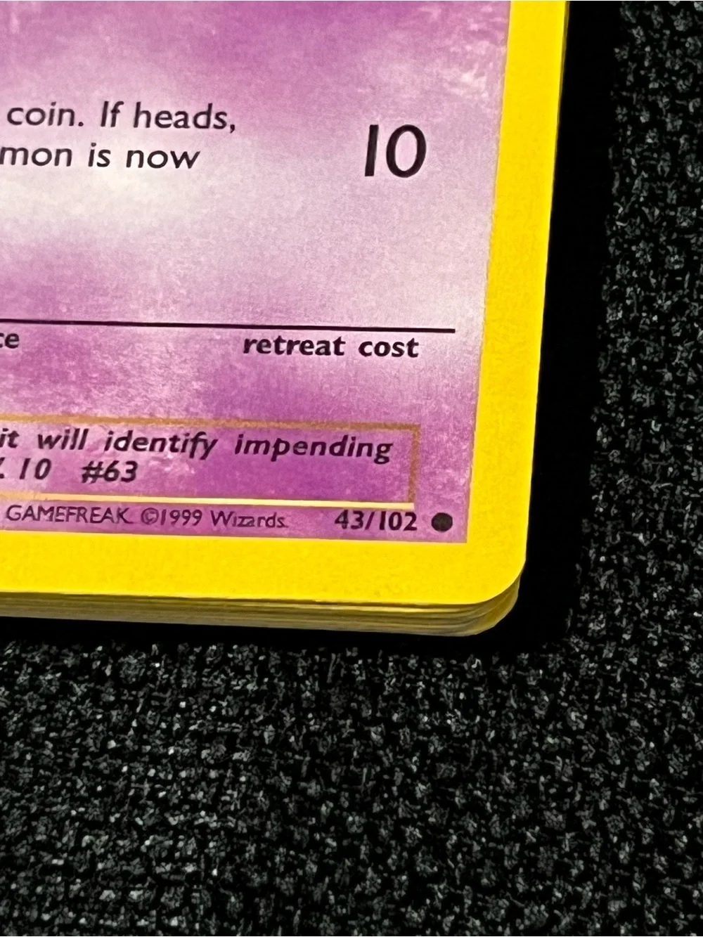 Abra Pokémon Trading Card - Purple & Yellow - Lot of 8